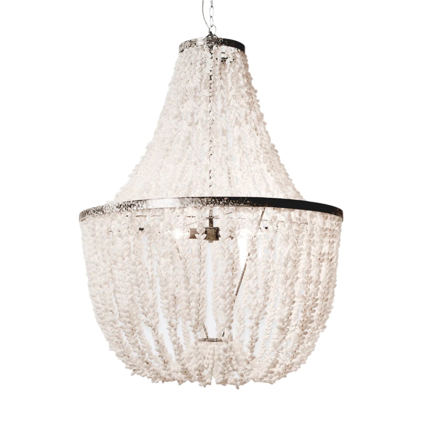 Adjustable Gold or Silver Chandelier / Silver