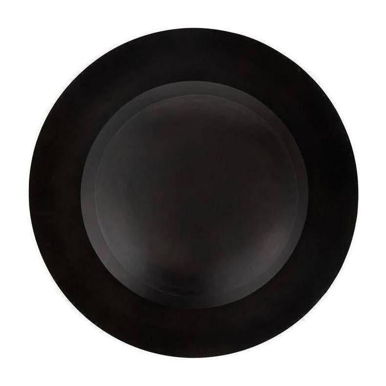 Blackened Iron Eight-Light Disc Chandelier