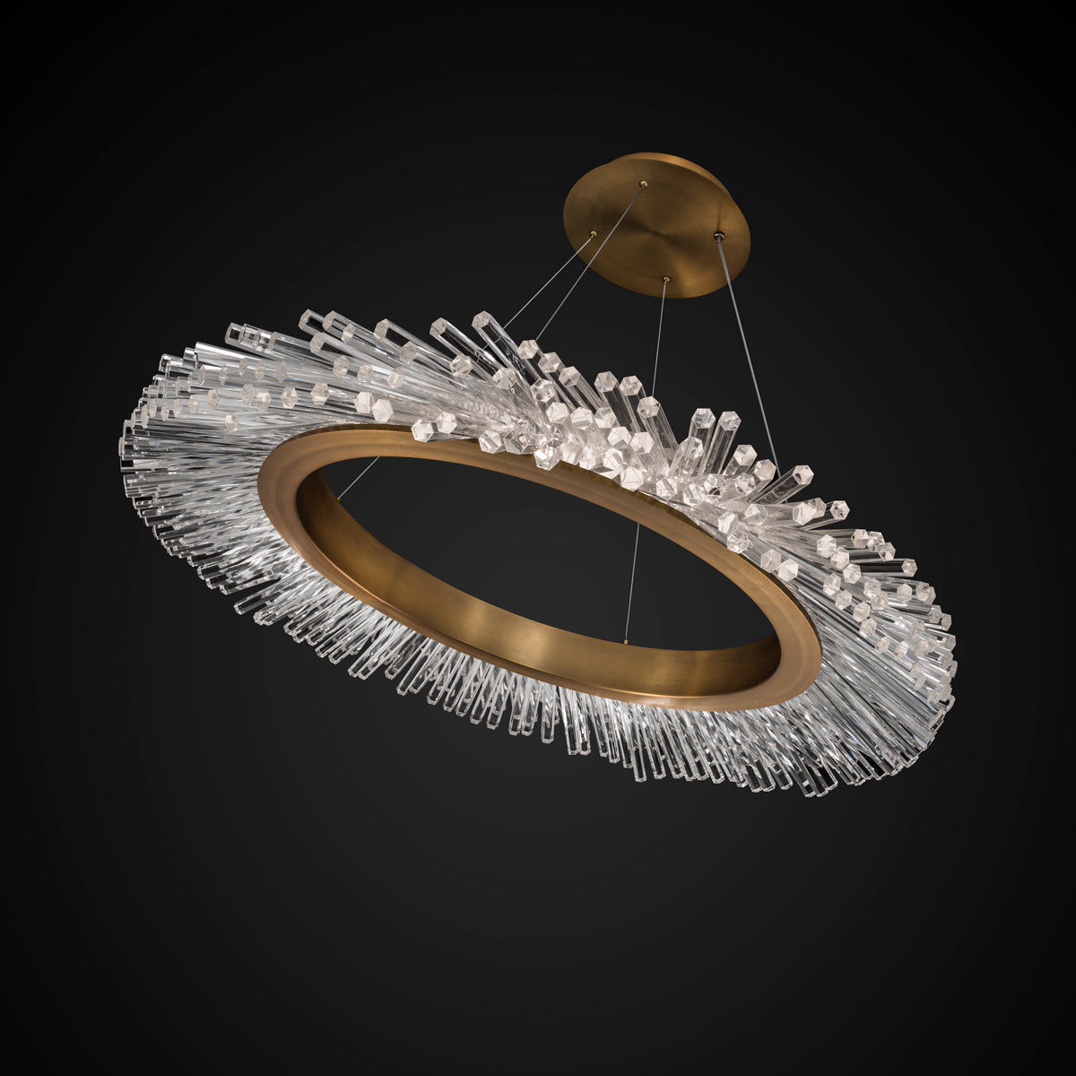 Crystal Ring LED Pendant Light