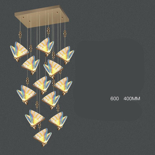Modern Crystal Fish LED Chandelier / Single lift 4W 140x130x170 / Beautiful and colorful