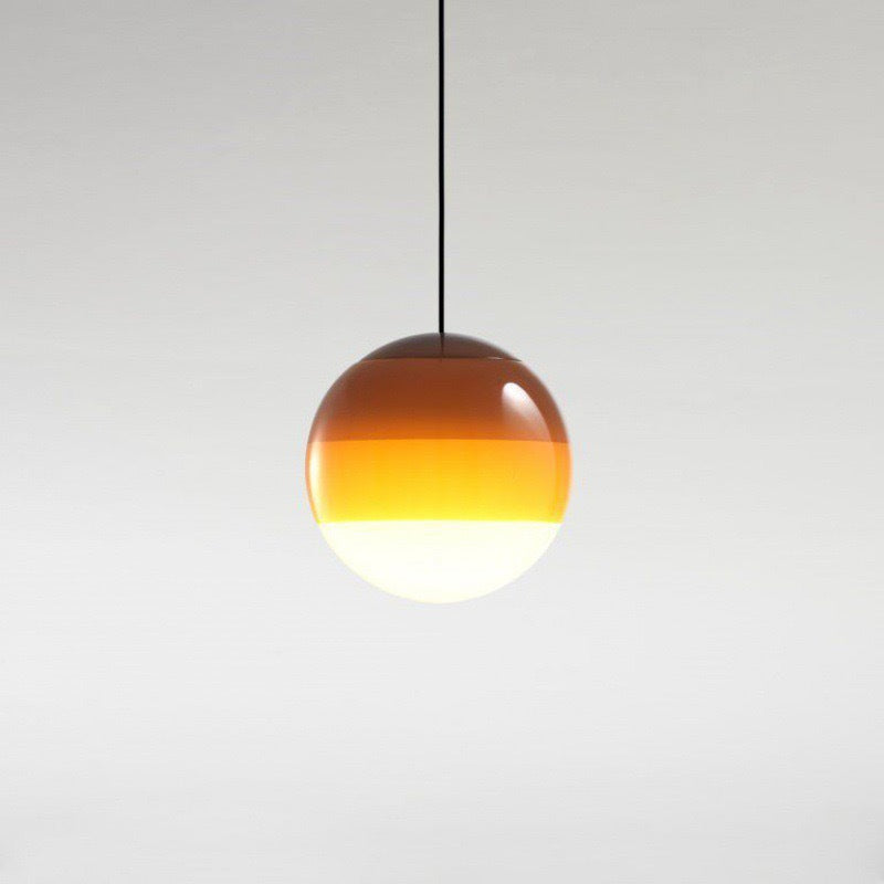 15cm Gradient Glass Pendant Light / Gradient pink / Dia20cm Without Light Source