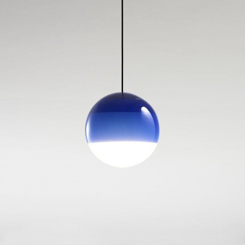 15cm Gradient Glass Pendant Light / Gradient gray / Dia15cm Without Light Source