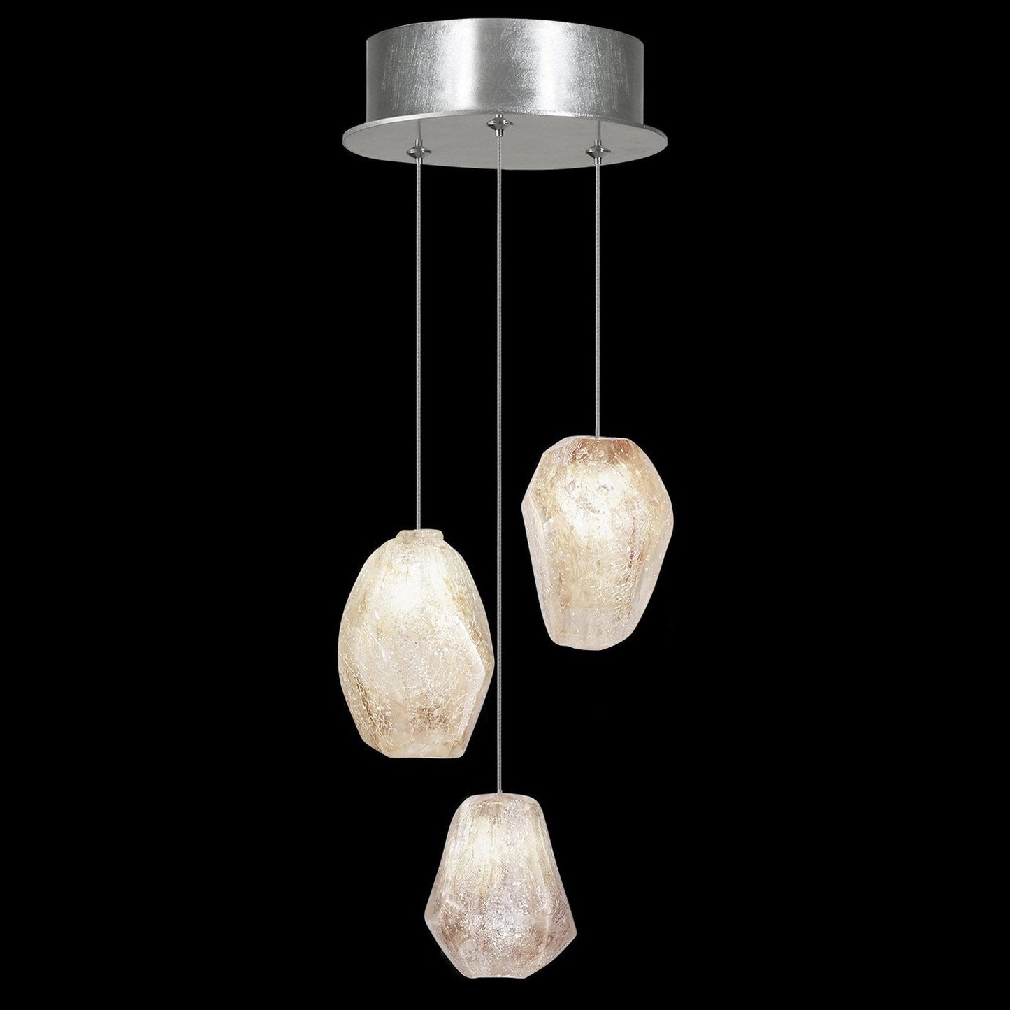 9-Inch Natural Quartz Glass Pendant