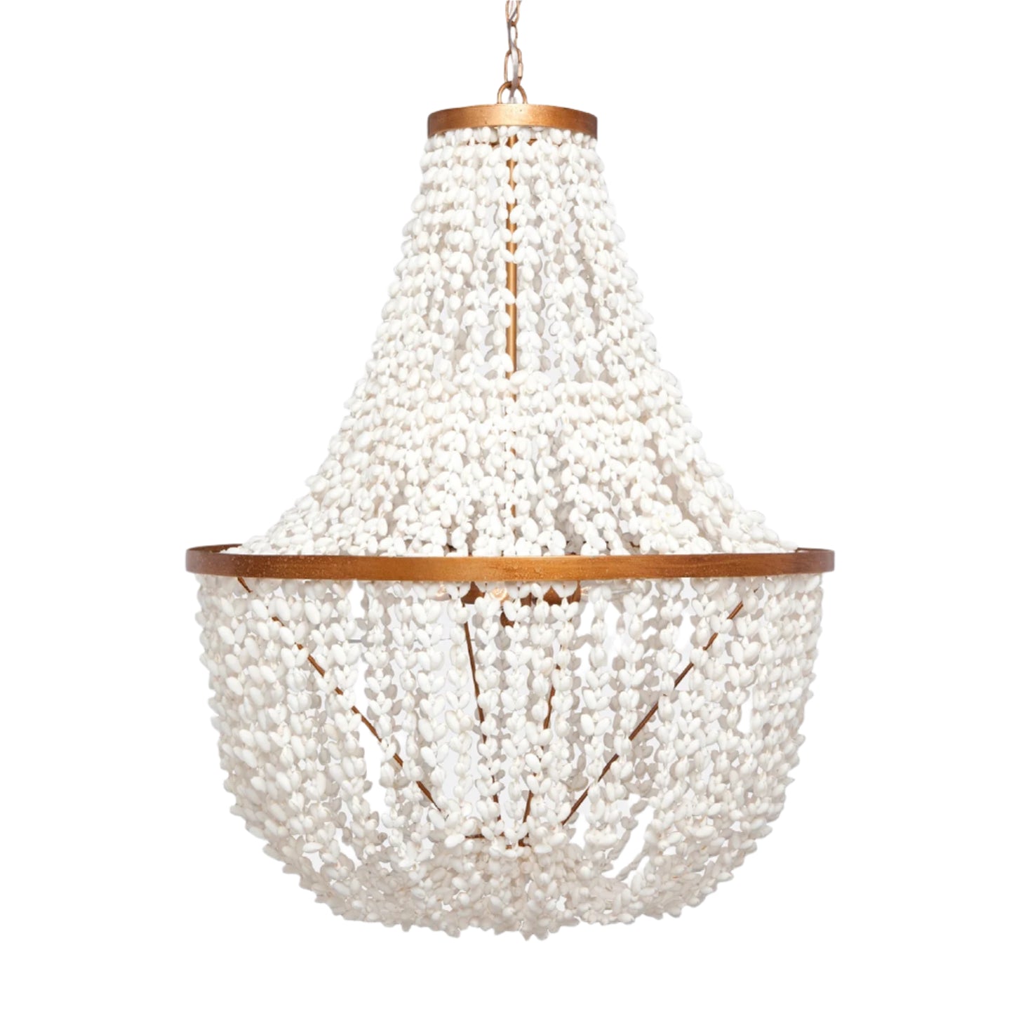 Adjustable Gold or Silver Chandelier / Gold