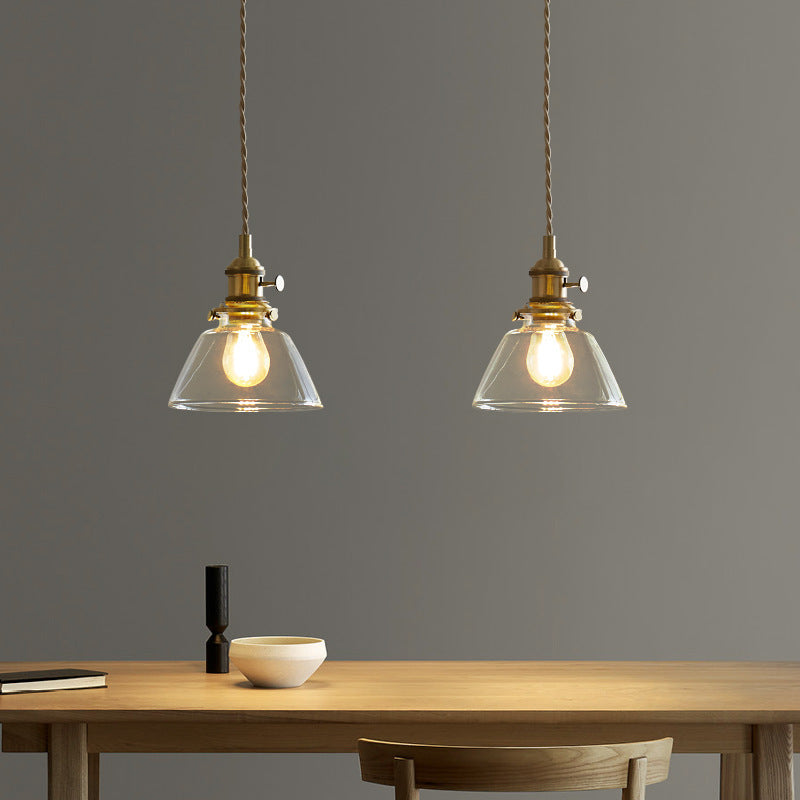 American-Style Colourful Pendant Light / A / 4W Warm Light