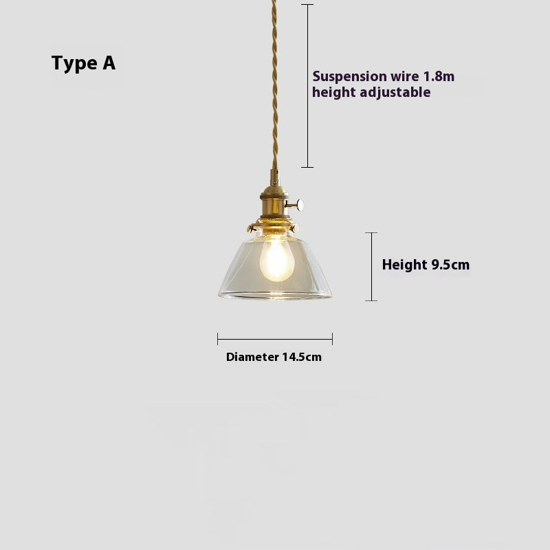 American-Style Colourful Pendant Light / B / 4W Warm Light