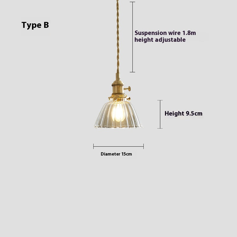 American-Style Colourful Pendant Light / C / 4W Warm Light