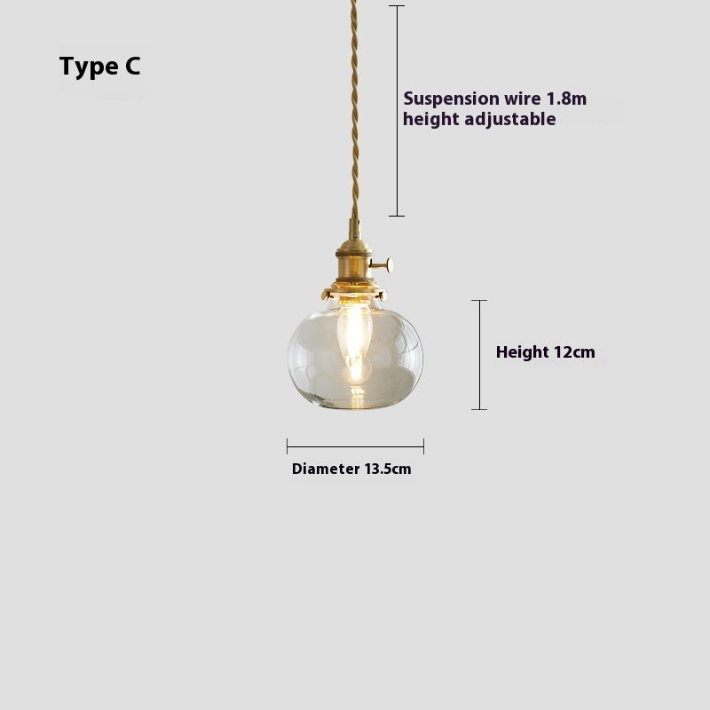 American-Style Colourful Pendant Light / D / 4W Warm Light