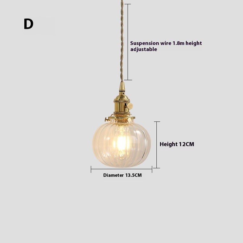 American-Style Colourful Pendant Light / E / 4W Warm Light