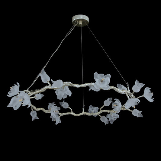 Bronze Magnolia 12-Light Halo Chandelier