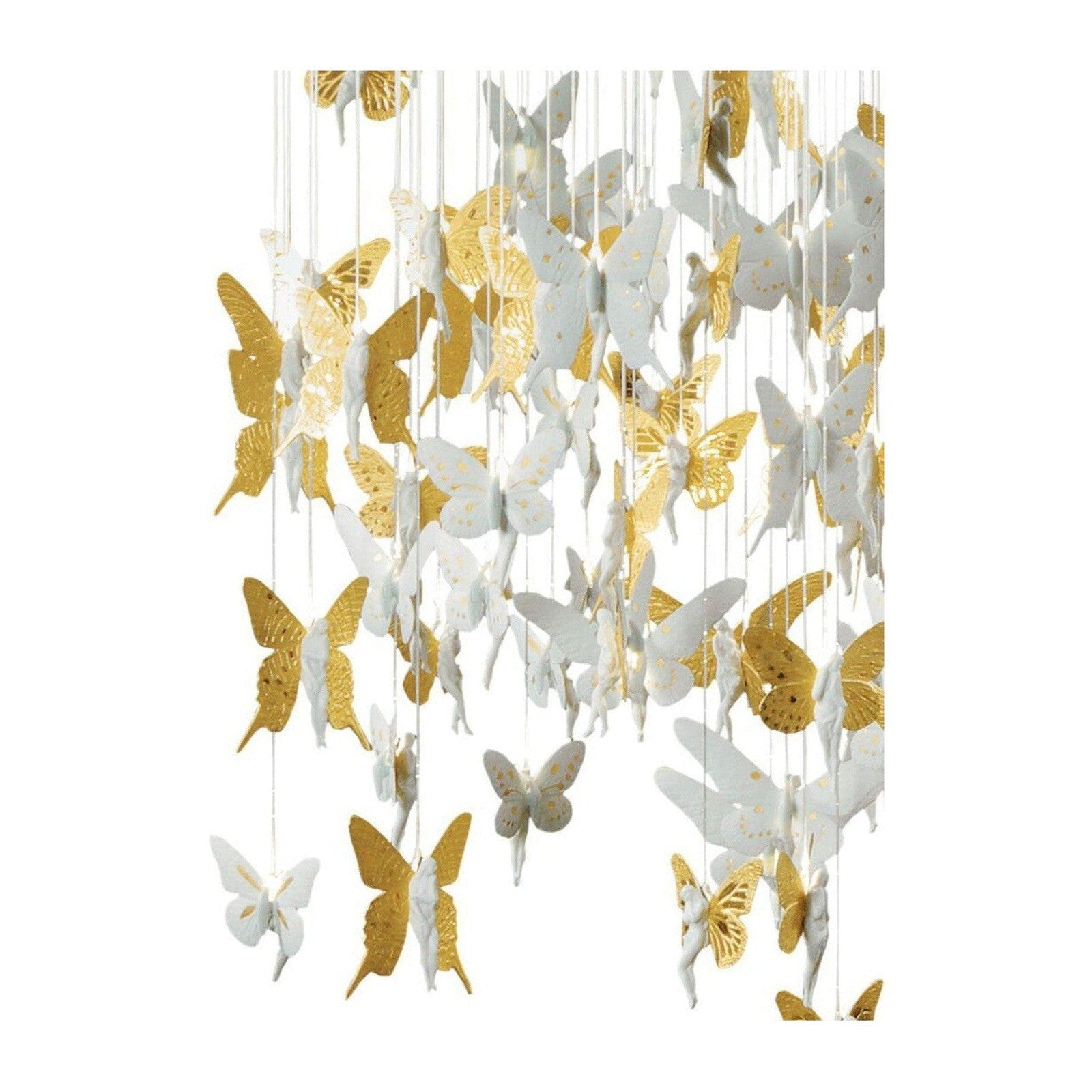 Cascading Porcelain Fairy Chandelier