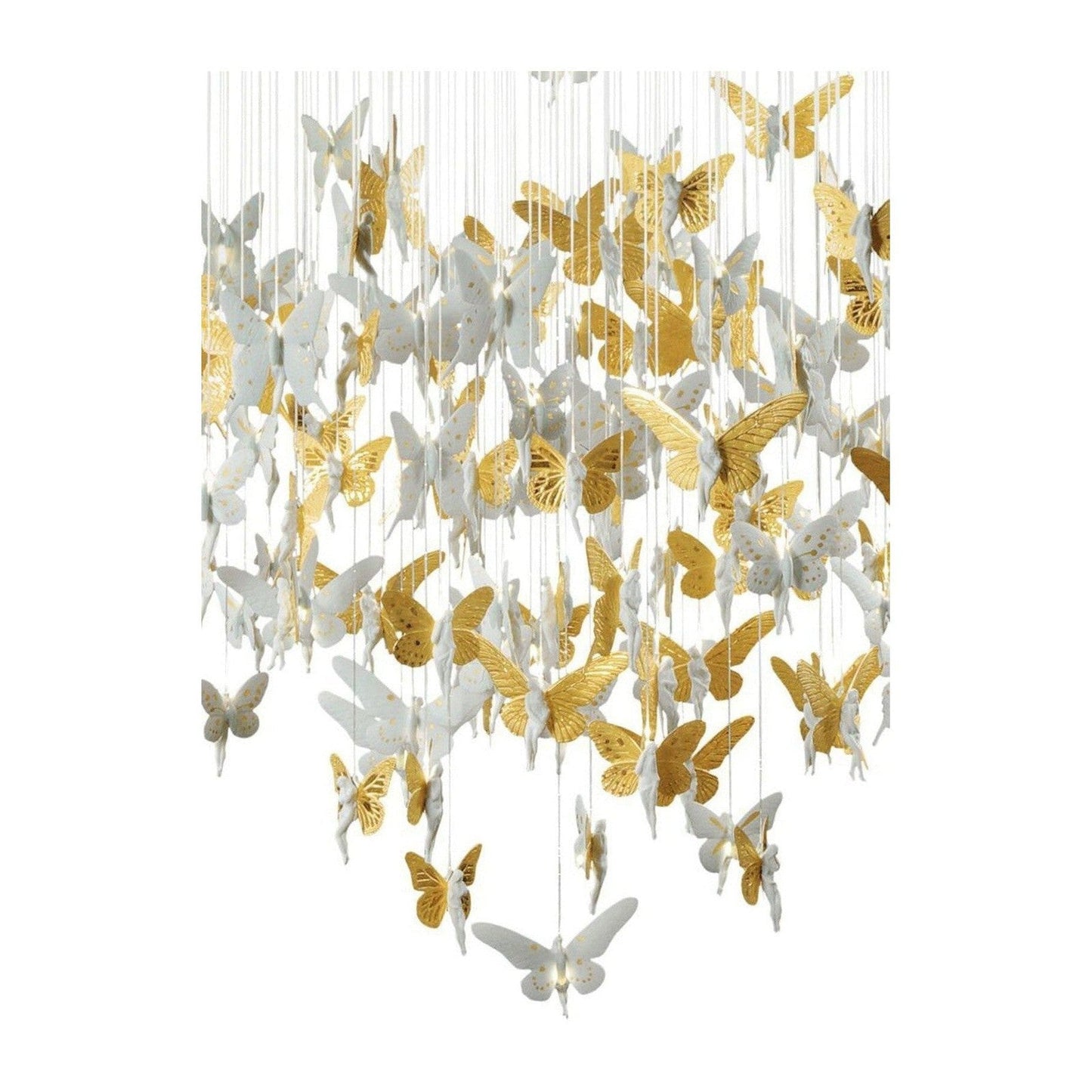 Cascading Porcelain Fairy Chandelier