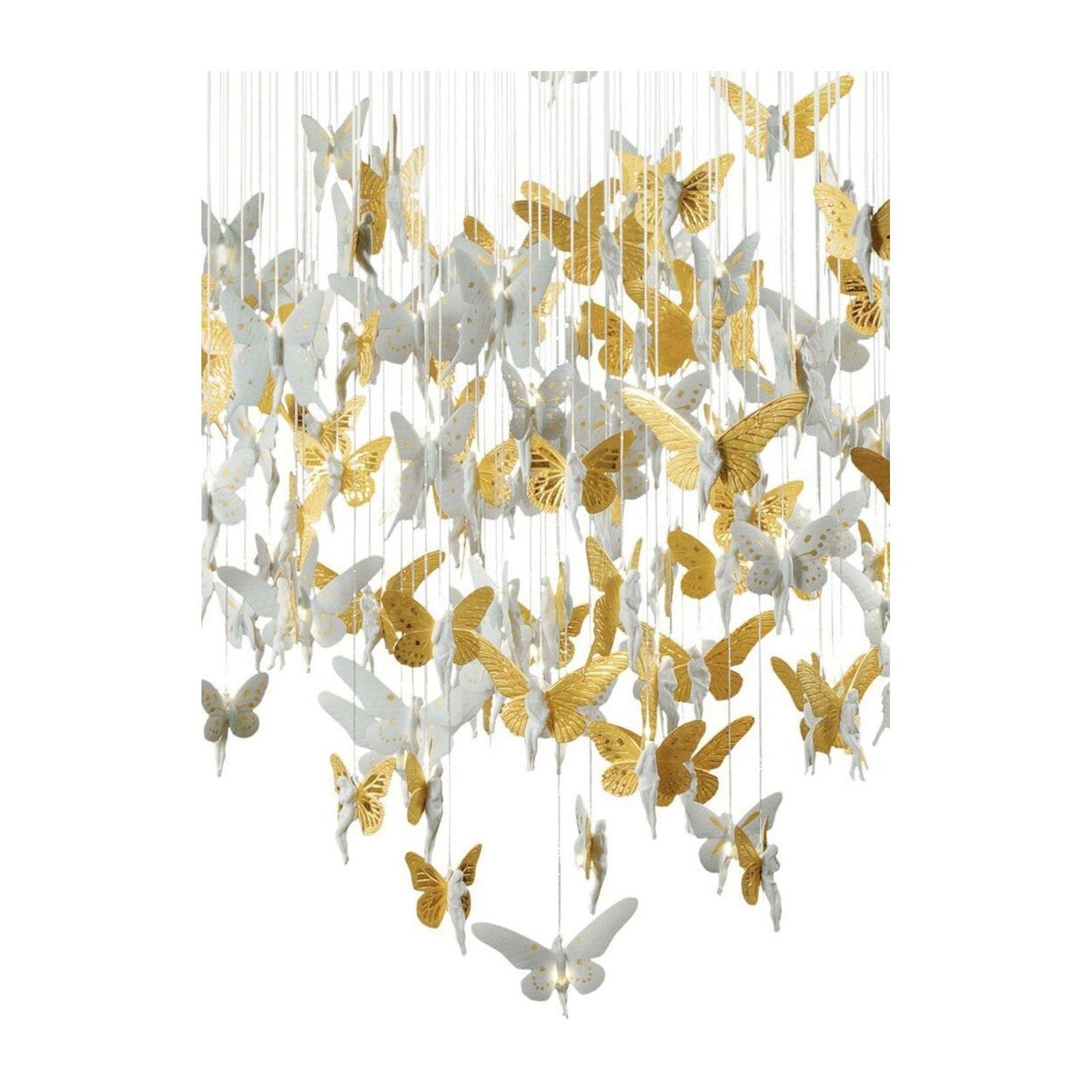 Cascading Porcelain Fairy Chandelier