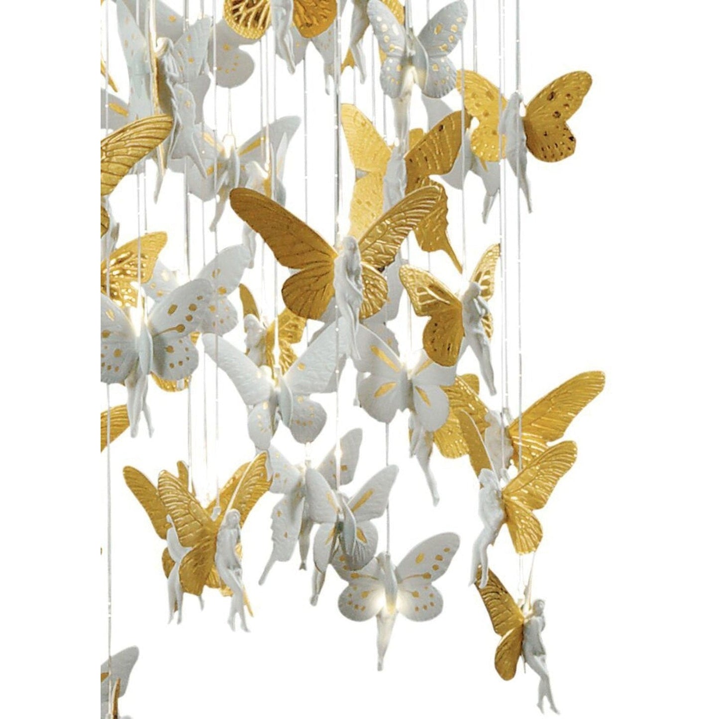 Cascading Porcelain Fairy Chandelier
