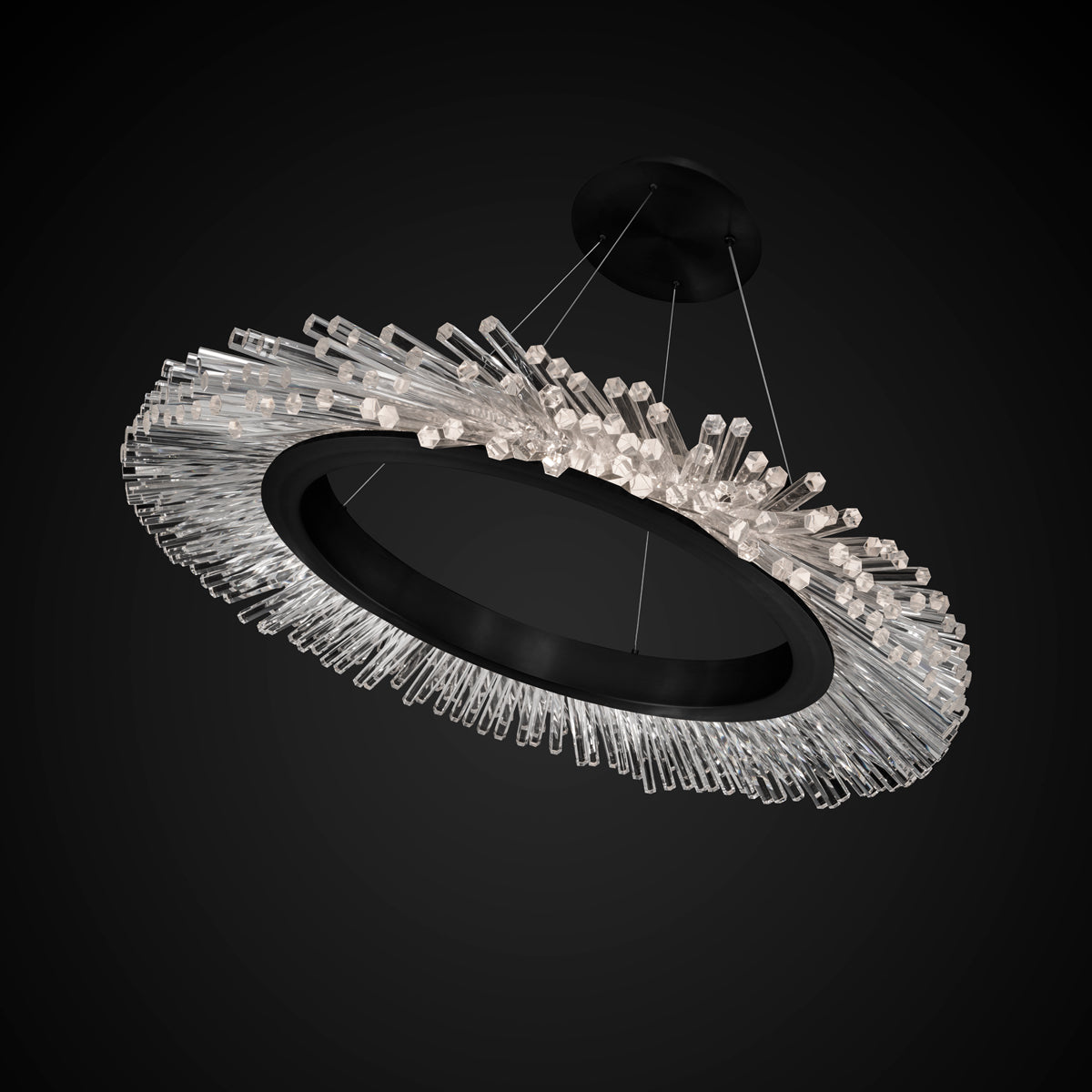 Crystal Ring LED Pendant Light
