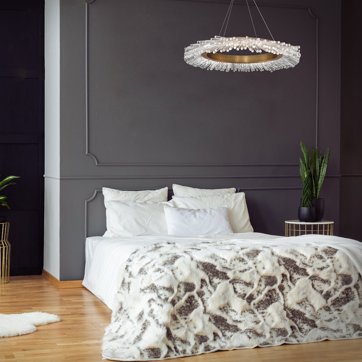 Crystal Ring LED Pendant Light
