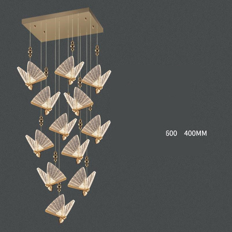 Modern Crystal Fish LED Chandelier / Single lift 6W 230x170x180 / Transparent ice crystal