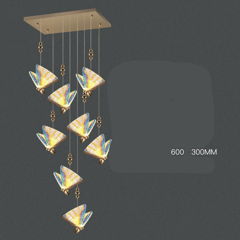 Modern Crystal Fish LED Chandelier / Single lift 6W 230x170x180 / Beautiful and colorful