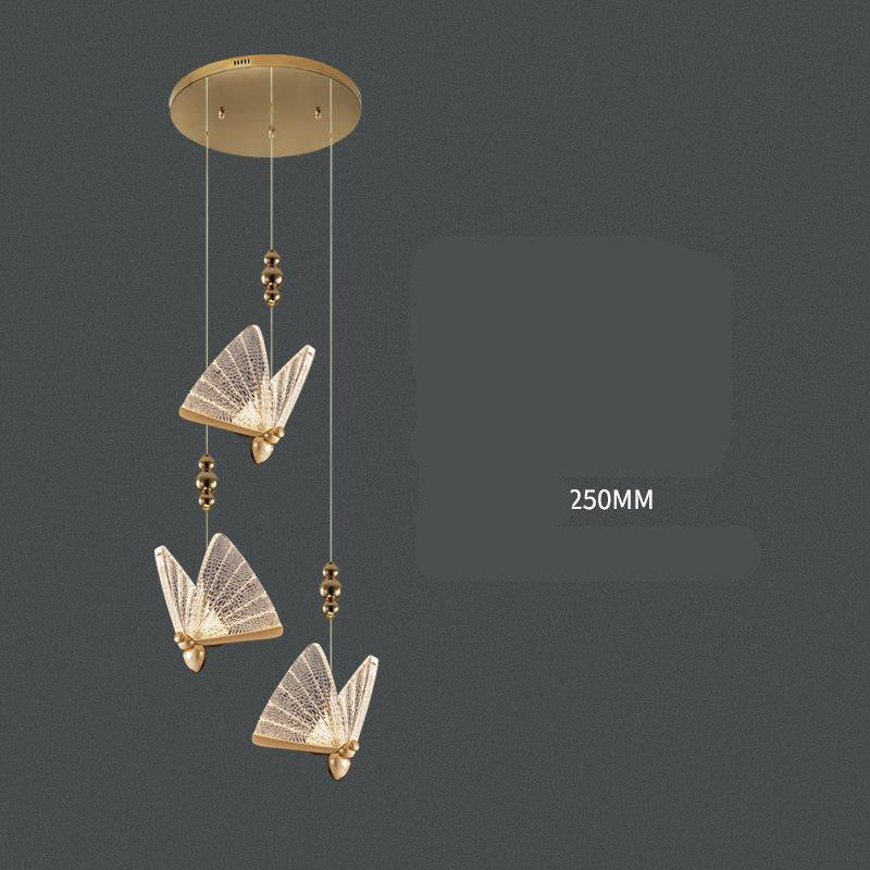Modern Crystal Fish LED Chandelier / 5head 30W long dish / Transparent ice crystal