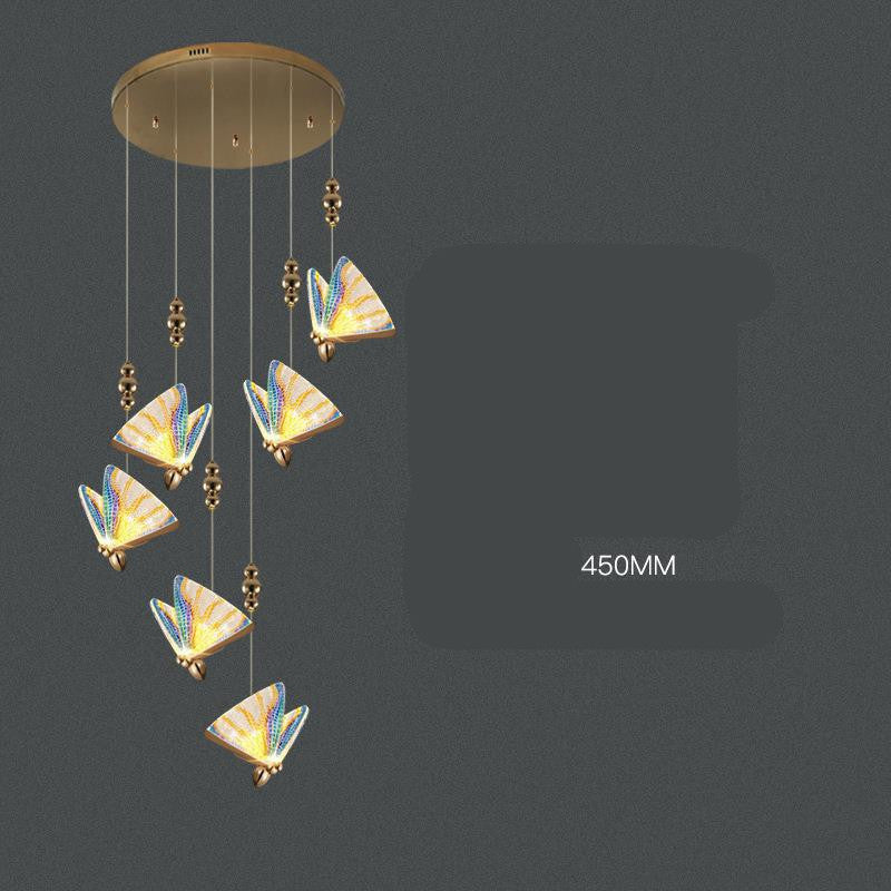 Modern Crystal Fish LED Chandelier / 2head 12W long disc / Beautiful and colorful