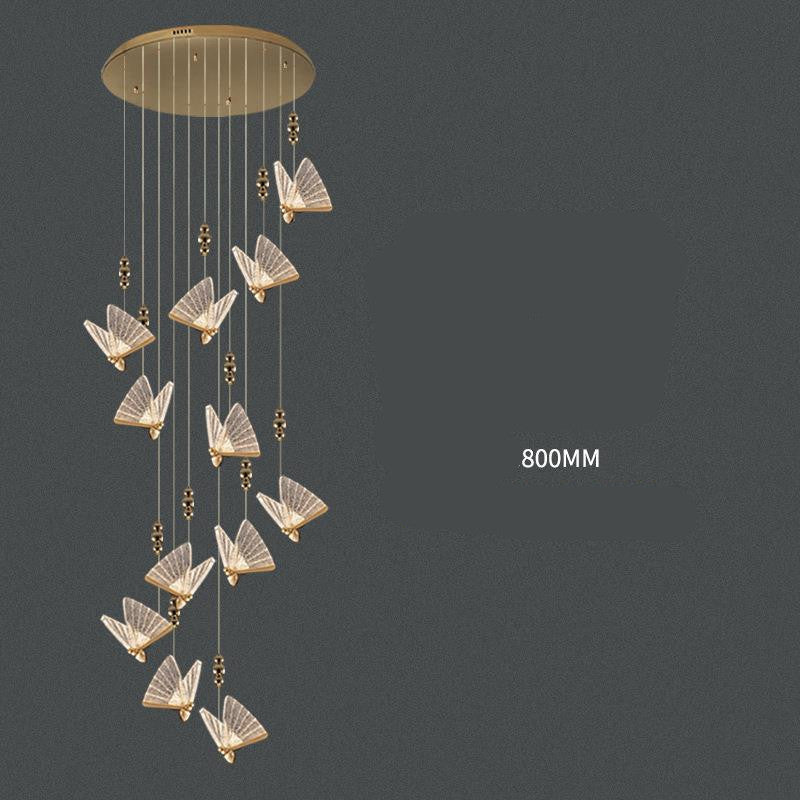 Modern Crystal Fish LED Chandelier / 12heads 72W / Transparent ice crystal