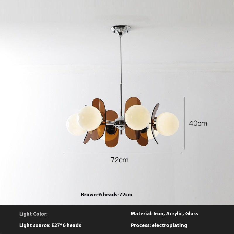 Nordic Glass Multi-Light LED Chandelier