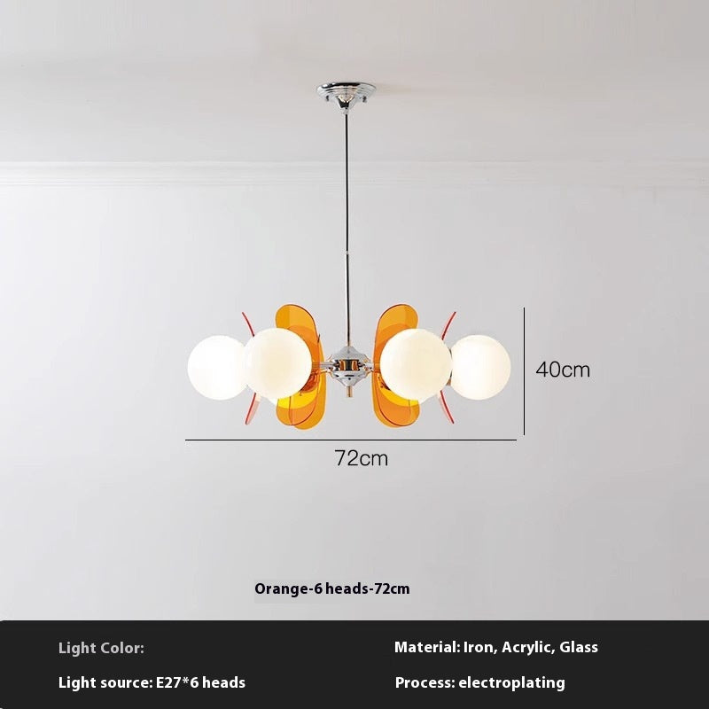Nordic Glass Multi-Light LED Chandelier