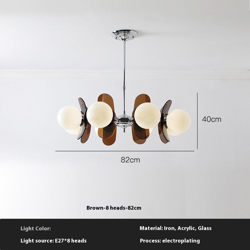 Nordic Glass Multi-Light LED Chandelier